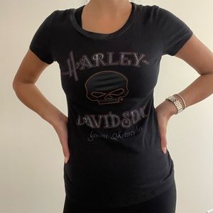 Harley Davidson leather lined shirt slim fit